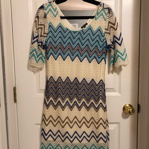 Vintage-inspired, NW/OT Chevron Dress